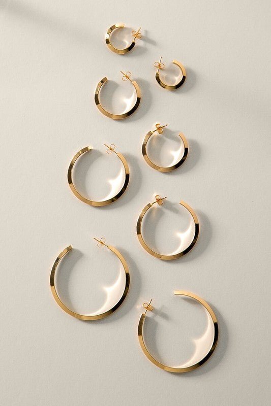 Alter Ego Gold Hoop Earrings - Prim Clothing Company