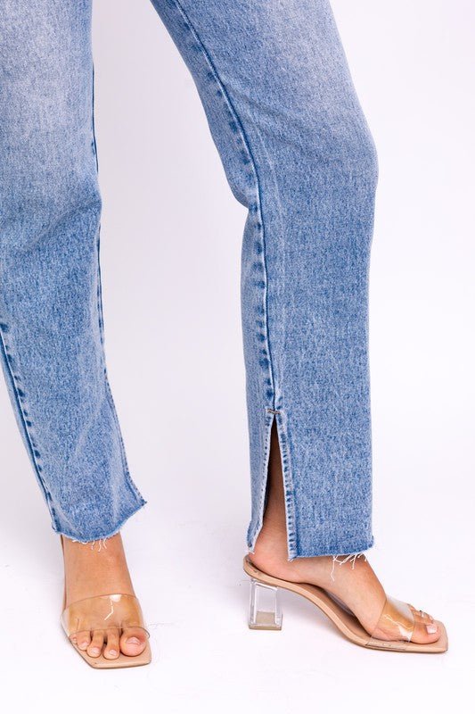 Asymmetrical Boot Cut Jean - Prim Clothing Company