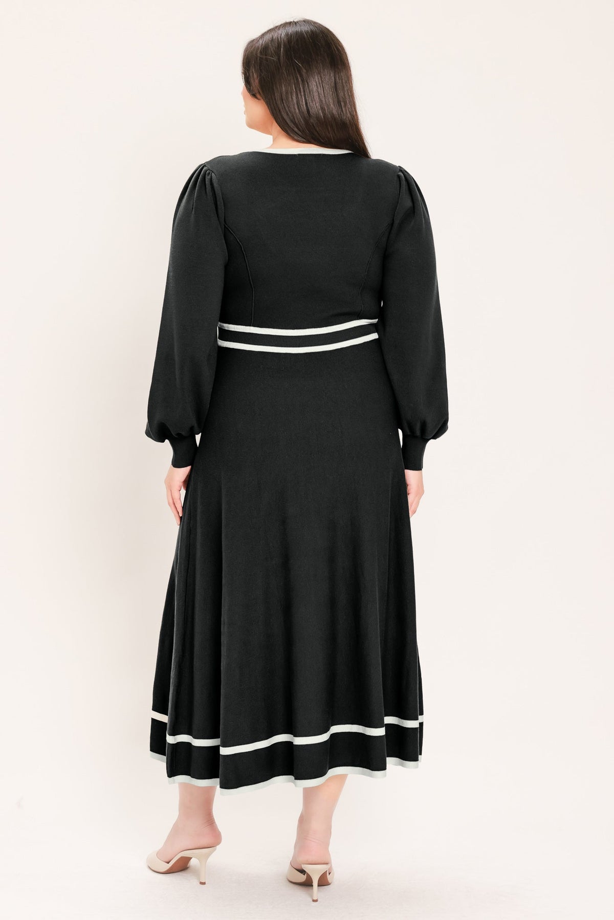 CEDAR LINE ELEGANCE SWEATER MIDI DRESS - Prim Clothing Company