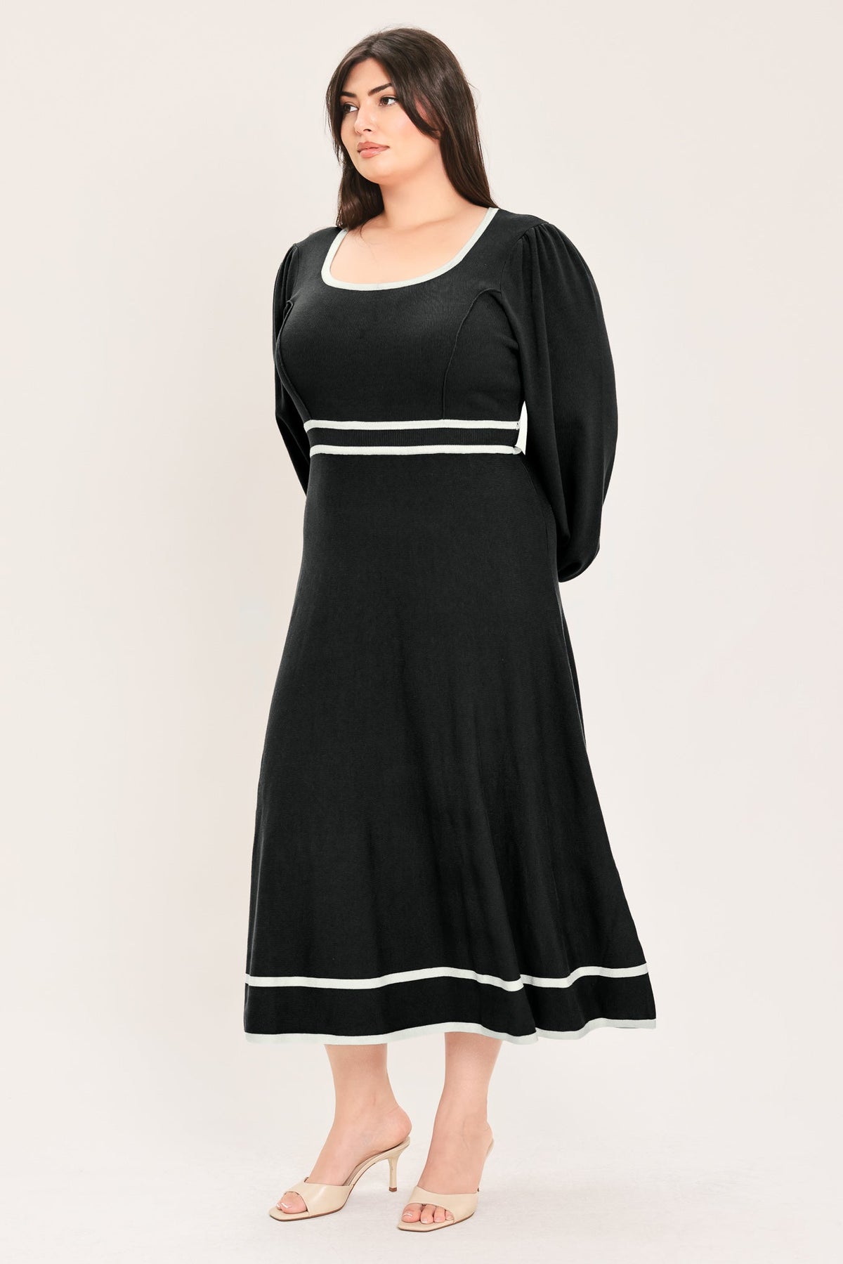 CEDAR LINE ELEGANCE SWEATER MIDI DRESS - Prim Clothing Company