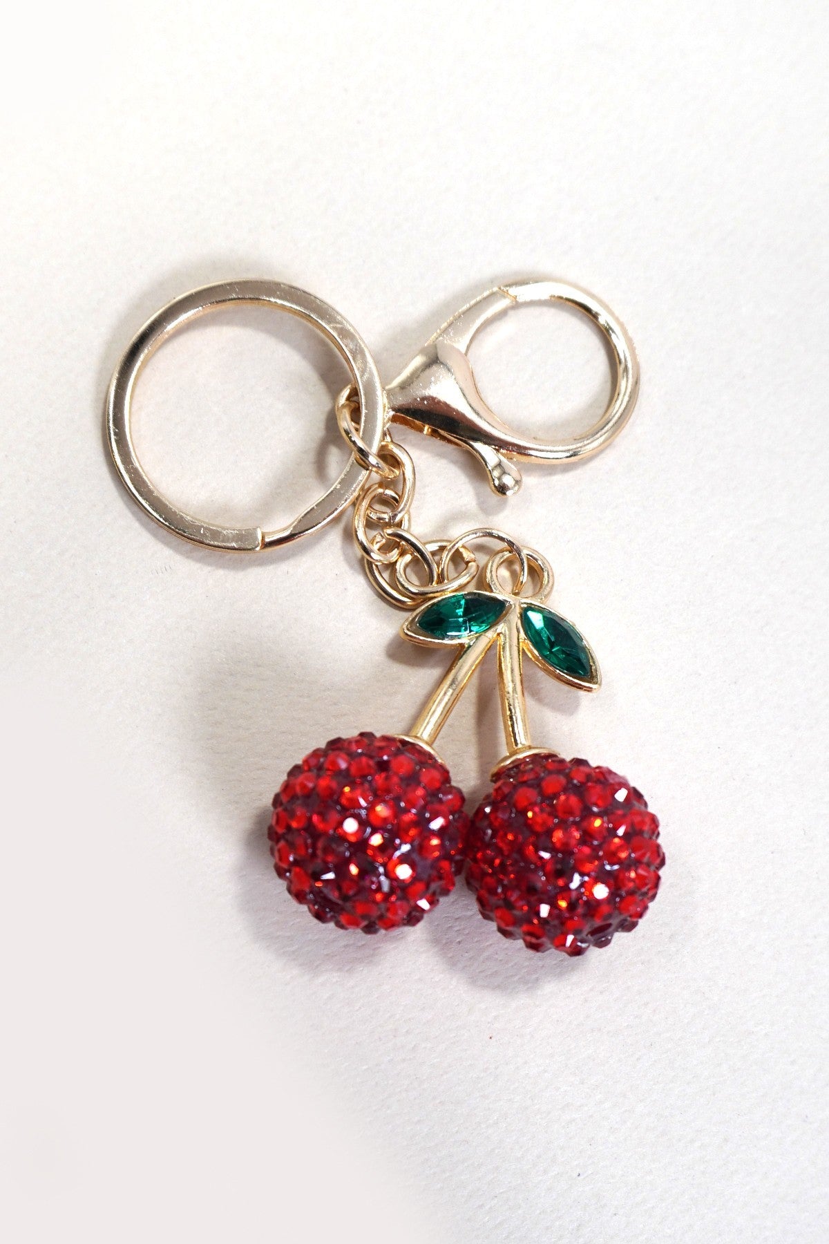 Crystal Cherry Bag Charm - Prim Clothing Company