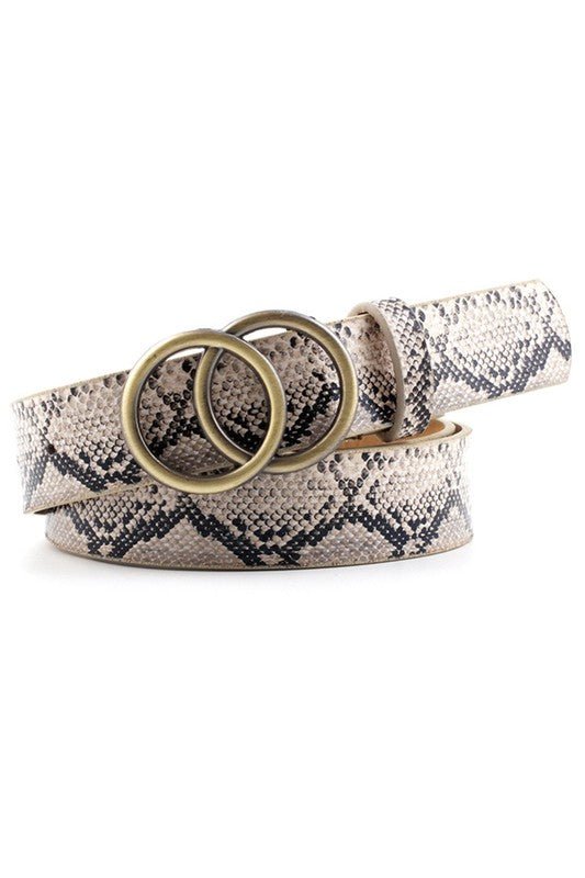 Double Ring Fashion Belt - Prim Clothing Company