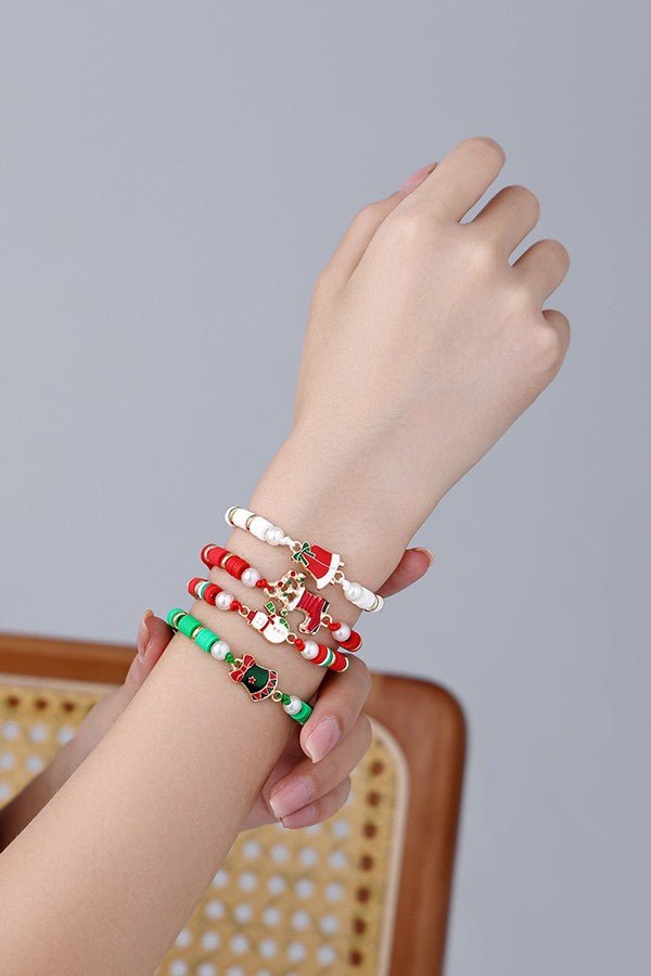 Festive Holiday Charm Bracelet Set - Prim Clothing Company