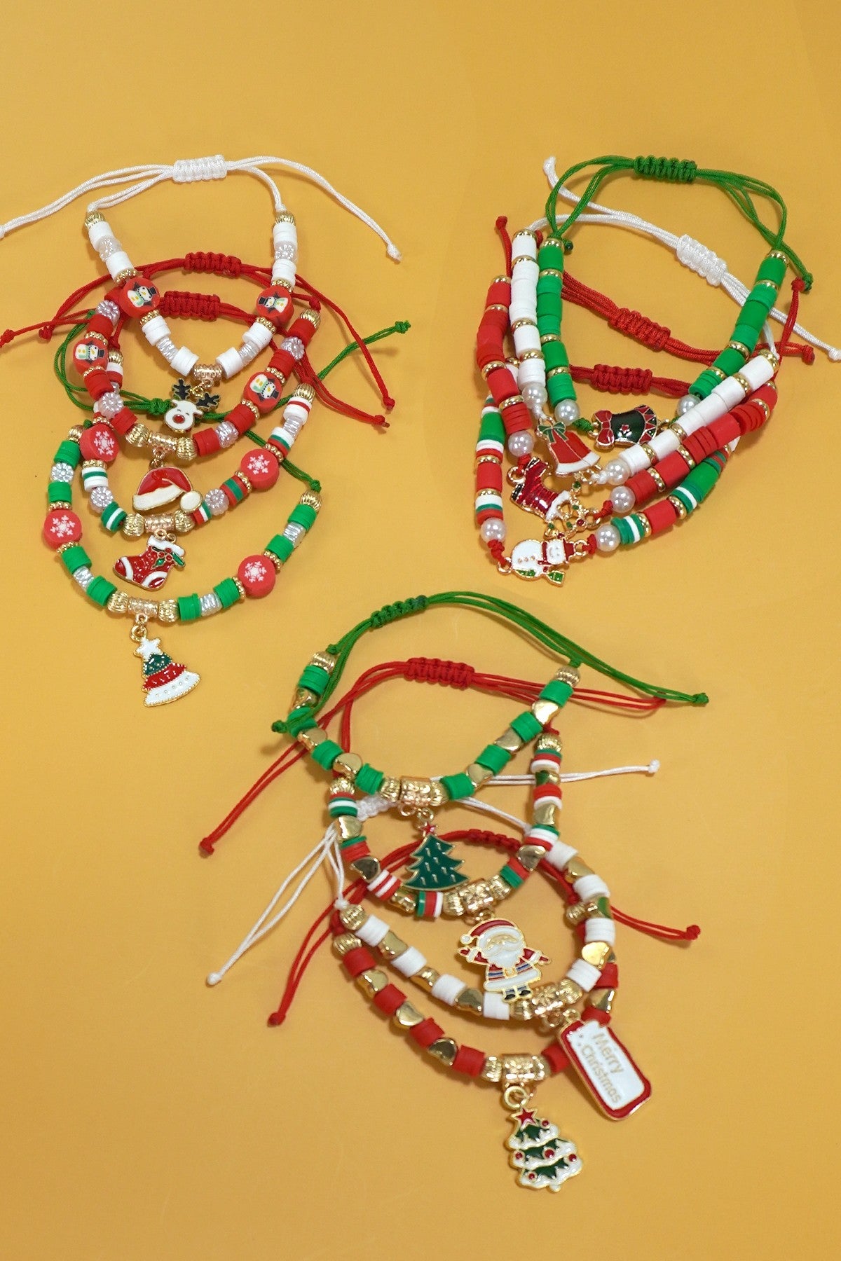 Festive Holiday Charm Bracelet Set - Prim Clothing Company