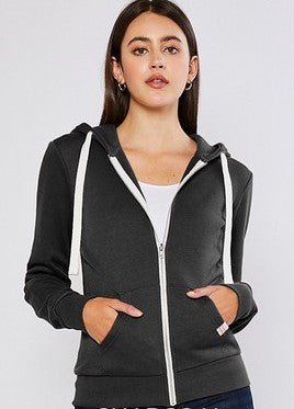 Fleece Zip Up Hoodie - Prim Clothing Company