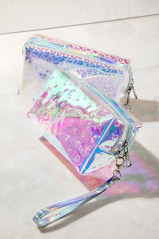 Iridescent Printed Clutch - Prim Clothing Company