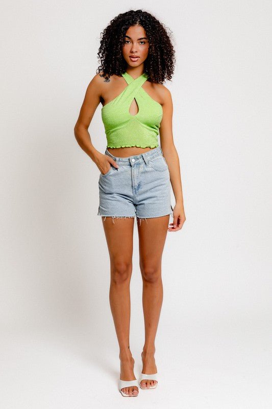 Key Lime Halter - Prim Clothing Company