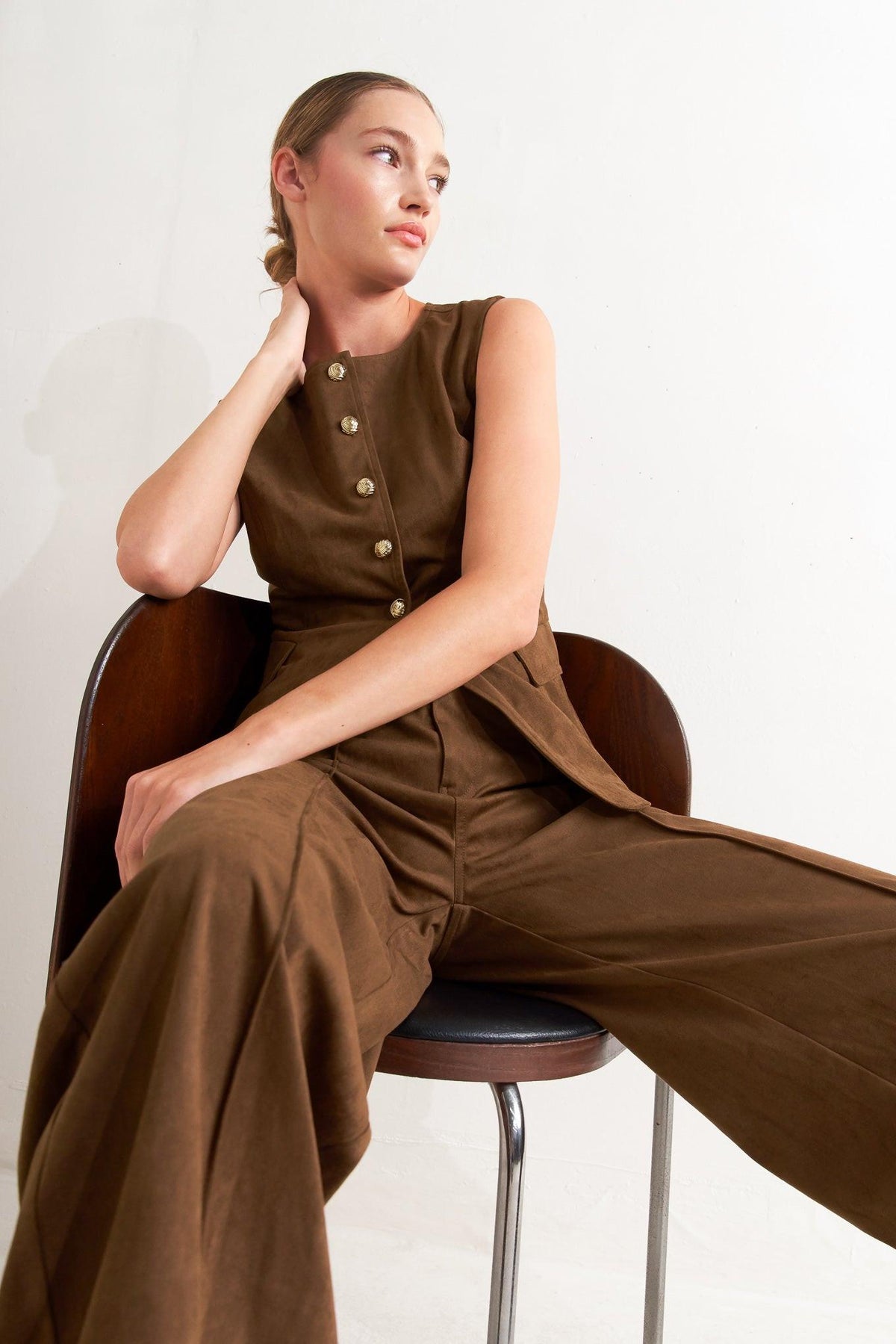 MIDNIGHT MESA STYLE FAUX SUEDE PANTS - Prim Clothing Company