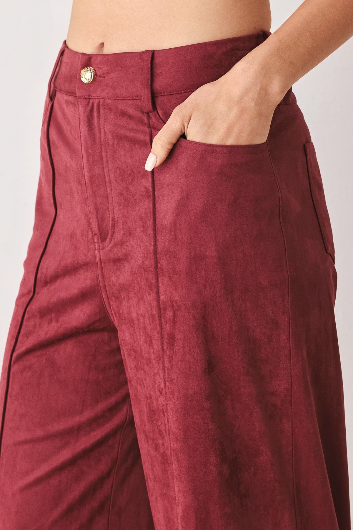 MIDNIGHT MESA STYLE FAUX SUEDE PANTS - Prim Clothing Company
