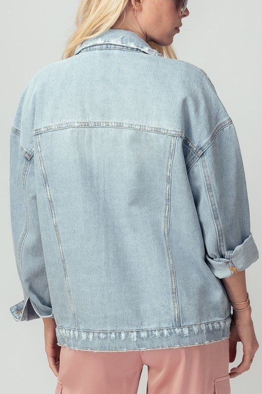 Retro Light Denim Jacket - Prim Clothing Company