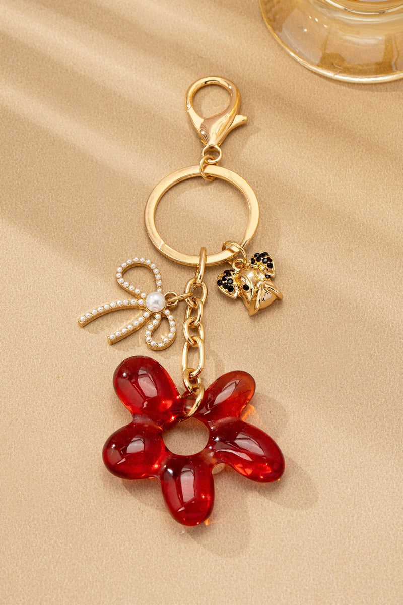 Ruby Bloom Statement Bag Charm - Prim Clothing Company
