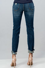 Stacy Distressed Mid-Rise Jean