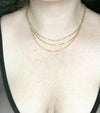 Triple Layered Twisted Chain Necklace